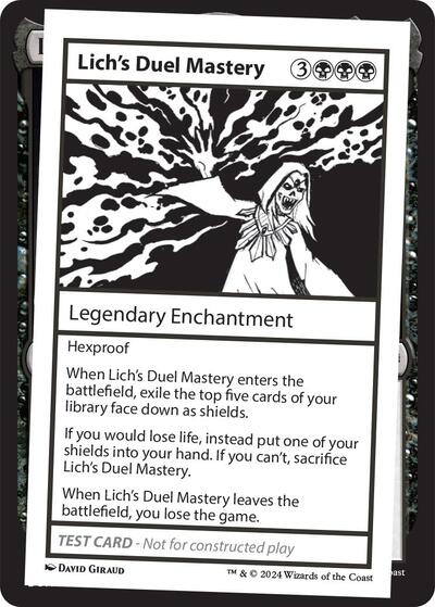 Lich's Duel Mastery (Mystery Booster 2 Playtest Cards) Near Mint