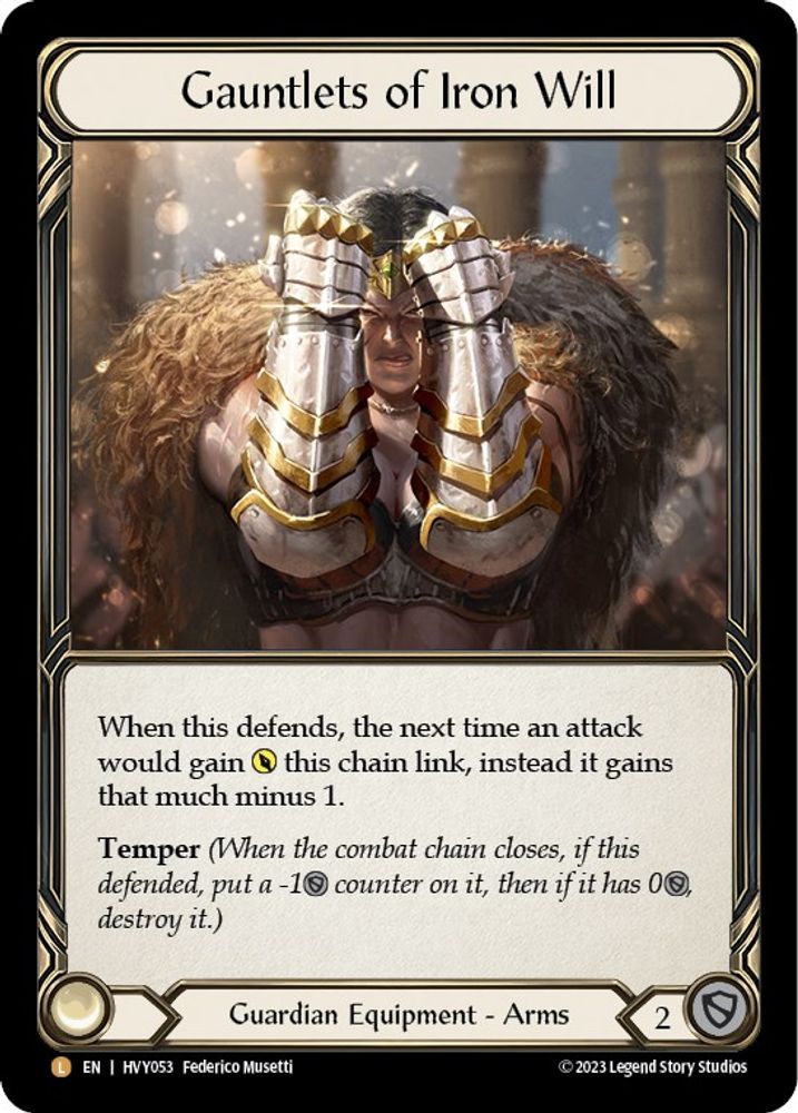 Gauntlets of Iron Will