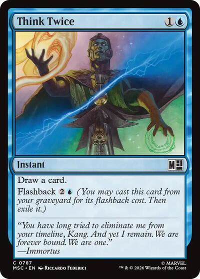 Think Twice (Commander: Marvel Super Heroes) Near Mint Foil