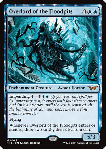 Overlord of the Floodpits (Duskmourn: House of Horror) Near Mint Foil