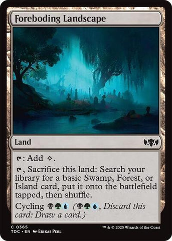 Foreboding Landscape (Commander: Tarkir: Dragonstorm) Near Mint