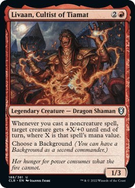 Livaan, Cultist of Tiamat (Commander Legends: Battle for Baldur's Gate) Near Mint Foil