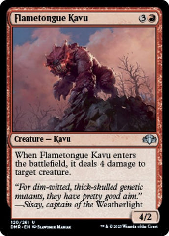 Flametongue Kavu (Dominaria Remastered) Near Mint Foil