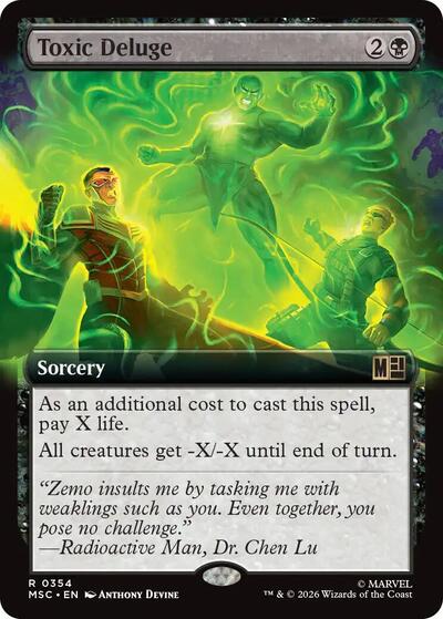 Toxic Deluge (Borderless) (Commander: Marvel Super Heroes) Near Mint
