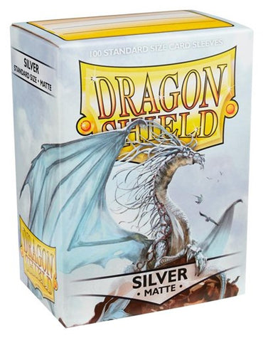 Dragon Shield Matte Sleeves Silver (100-Pack) (Dragon Shield) New