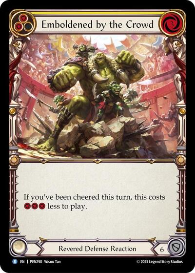 Emboldened By The Crowd (Yellow) (Compendium of Rathe) Near Mint Foil