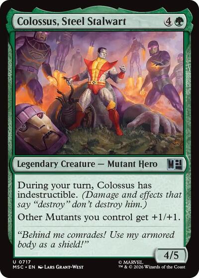 Colossus, Steel Stalwart (Commander: Marvel Super Heroes) Near Mint Foil