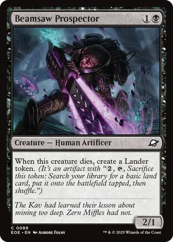 Beamsaw Prospector (Edge of Eternities) Near Mint Foil