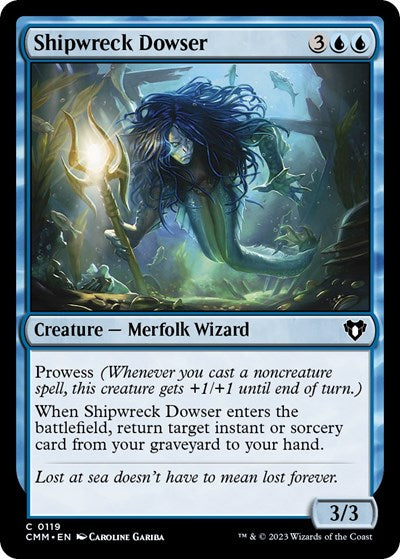 Shipwreck Dowser (Commander Masters) Light Play Foil