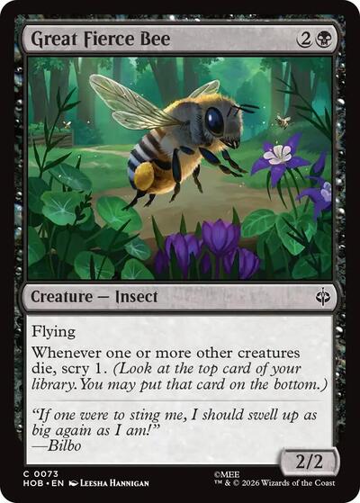 Great Fierce Bee (The Hobbit) Near Mint Foil