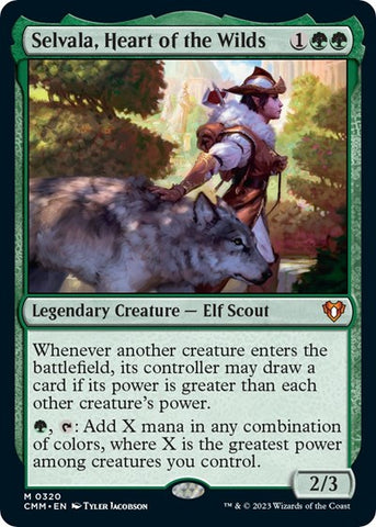Selvala, Heart of the Wilds (Commander Masters) Near Mint