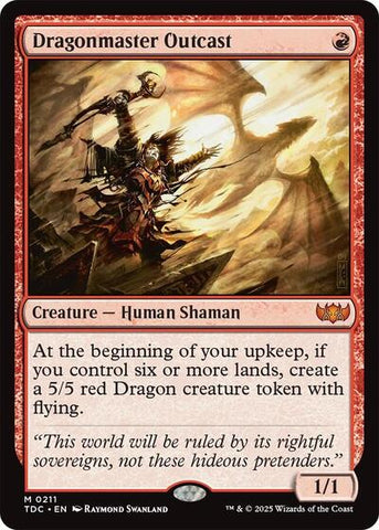 Dragonmaster Outcast (Commander: Tarkir: Dragonstorm) Near Mint