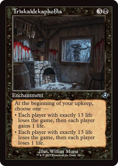 Triskaidekaphobia (Retro Frame) (Innistrad Remastered) Near Mint Foil