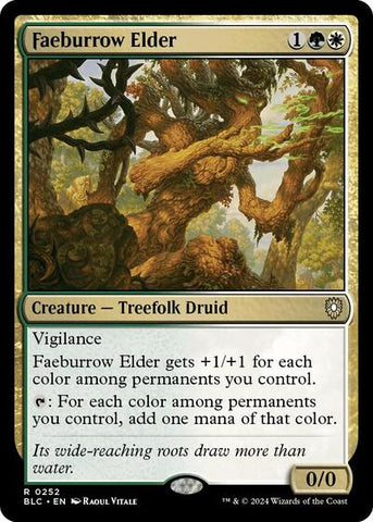 Faeburrow Elder (Commander: Bloomburrow) Near Mint