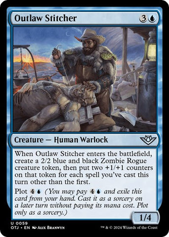 Outlaw Stitcher (Outlaws of Thunder Junction) Near Mint Foil