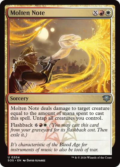 Molten Note (Secrets of Strixhaven) Near Mint