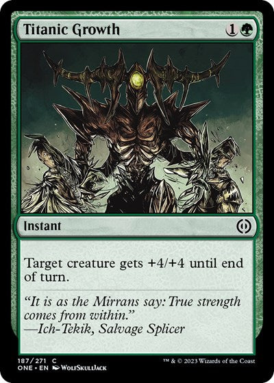Titanic Growth (Phyrexia: All Will Be One) Near Mint Foil