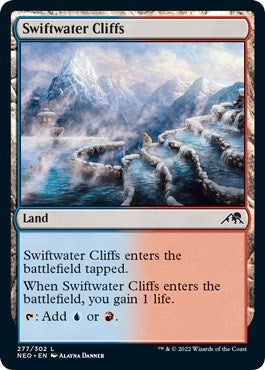 Swiftwater Cliffs (Kamigawa: Neon Dynasty) Near Mint Foil