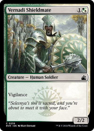 Vernadi Shieldmate (Ravnica Remastered) Near Mint Foil