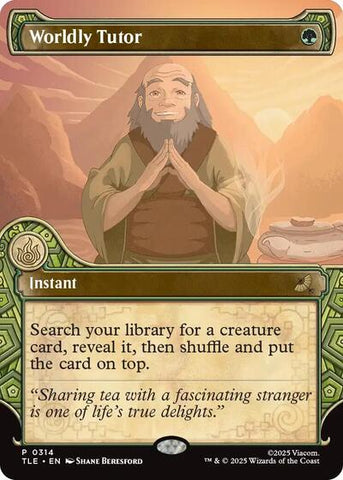 Worldly Tutor (Showcase) (Avatar: The Last Airbender: Eternal-Legal) Near Mint