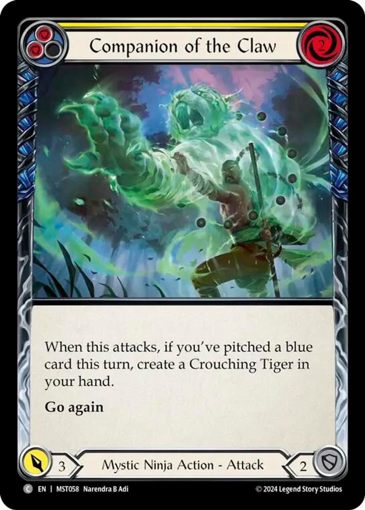 Companion of the Claw (Yellow)