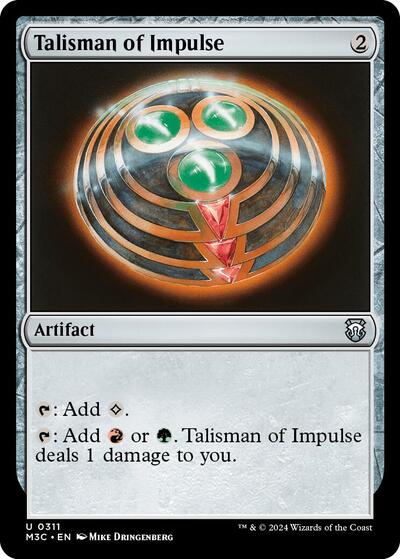 Talisman of Impulse (Commander: Modern Horizons 3) Near Mint