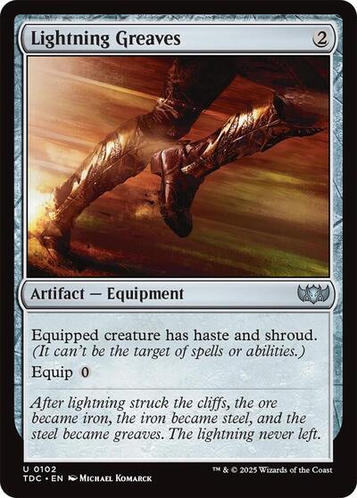 Lightning Greaves (Commander: Tarkir: Dragonstorm) Near Mint