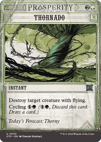 Thornado (Outlaws of Thunder Junction: Breaking News) Near Mint Foil