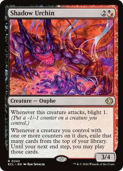 Shadow Urchin (Lorwyn Eclipsed) Near Mint