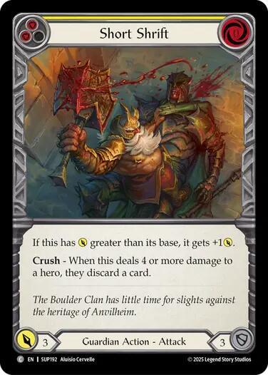 Short Shrift (Super Slam) Near Mint