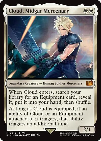 Cloud, Midgar Mercenary (Universes Beyond: FINAL FANTASY) Near Mint