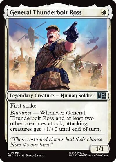 General Thunderbolt Ross (Commander: Marvel Super Heroes) Near Mint Foil