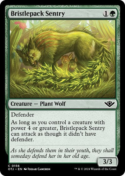 Bristlepack Sentry (Outlaws of Thunder Junction) Near Mint Foil