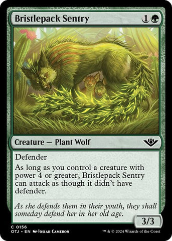 Bristlepack Sentry (Outlaws of Thunder Junction) Near Mint Foil