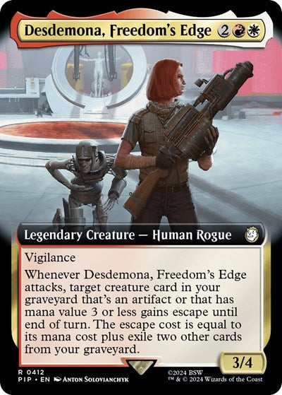 Desdemona, Freedom's Edge (Extended Art) (Universes Beyond: Fallout) Near Mint