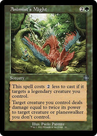 Animist's Might (Retro Frame) (March of the Machine: The Aftermath) Near Mint Foil
