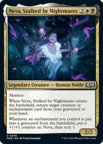 Neva, Stalked by Nightmares (Wilds of Eldraine) Near Mint