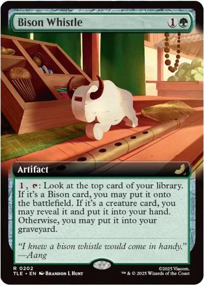 Bison Whistle (Extended Art) (Avatar: The Last Airbender: Eternal-Legal) Near Mint Foil