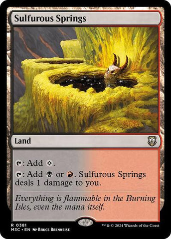 Sulfurous Springs (Commander: Modern Horizons 3) Near Mint