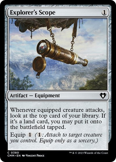 Explorer's Scope (Commander Masters) Near Mint Foil