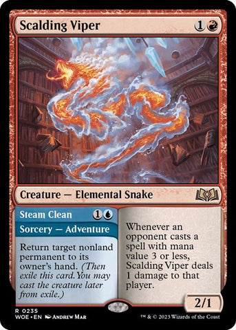 Scalding Viper (Wilds of Eldraine) Near Mint Foil