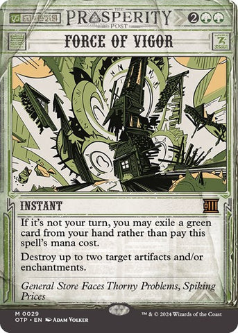 Force of Vigor (Outlaws of Thunder Junction: Breaking News) Near Mint