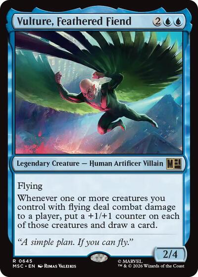 Vulture, Feathered Fiend (Commander: Marvel Super Heroes) Near Mint Foil