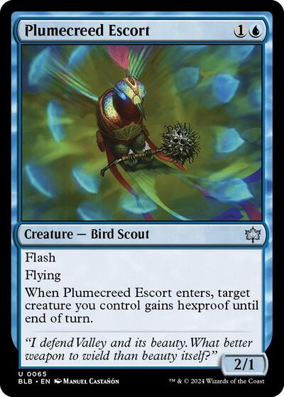 Plumecreed Escort (Bloomburrow) Near Mint Foil