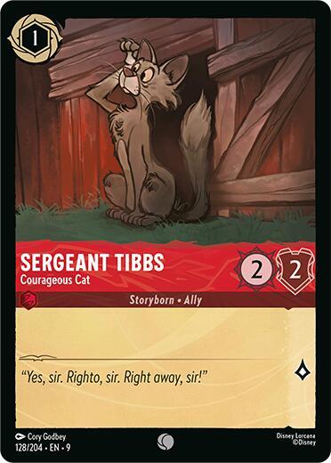 Sergeant Tibbs - Courageous Cat (Fabled) Near Mint Cold Foil