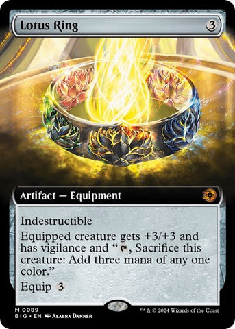 Lotus Ring (Extended Art) (Outlaws of Thunder Junction: The Big Score) Near Mint Foil