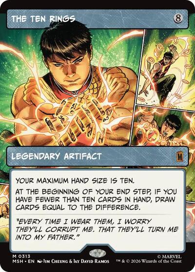 The Ten Rings (Borderless) (Marvel Super Heroes) Near Mint Foil