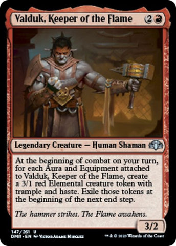 Valduk, Keeper of the Flame (Dominaria Remastered) Near Mint Foil