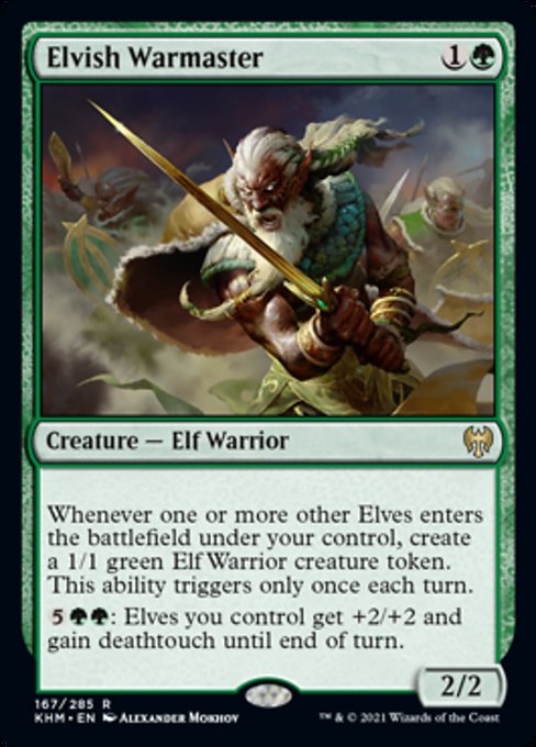 Elvish Warmaster (Kaldheim) Near Mint