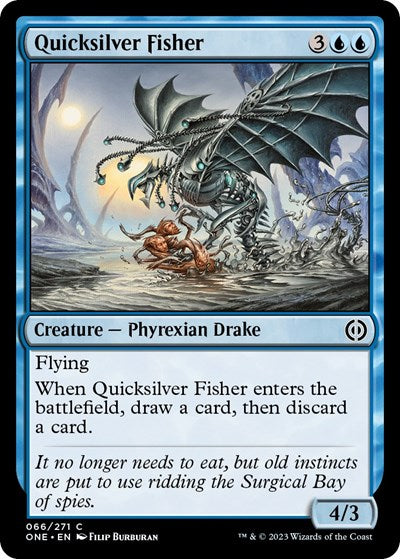 Quicksilver Fisher (Phyrexia: All Will Be One) Light Play Foil